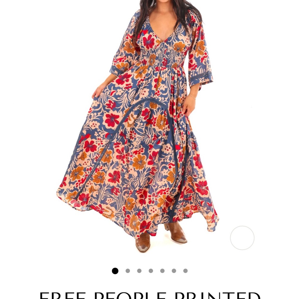 Free People Floral Maxi Dress - Multicolor